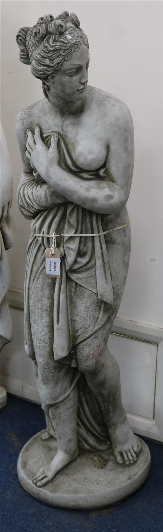 A reconstituted stone figure of Venus of Canova H.118cm